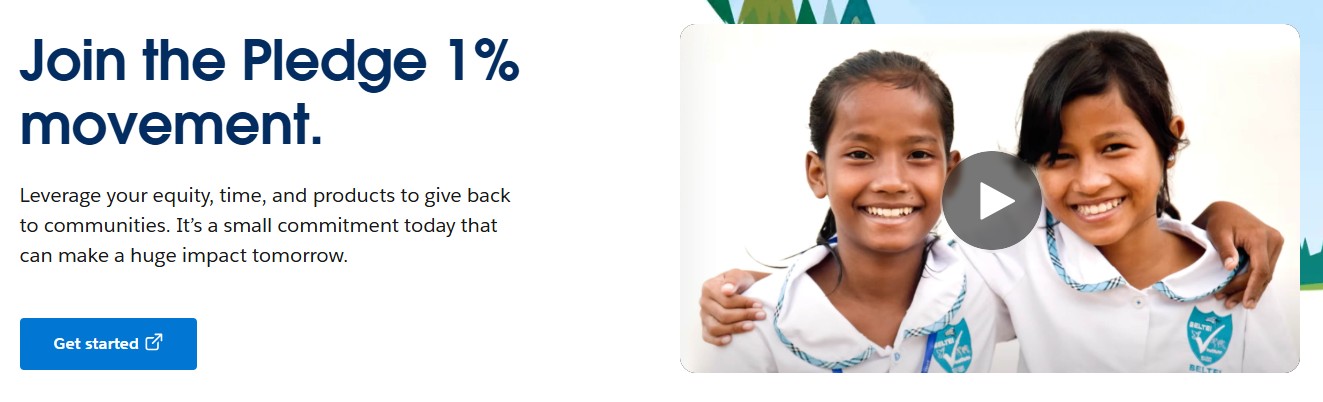 Salesforce와 Pledge 1% 운동